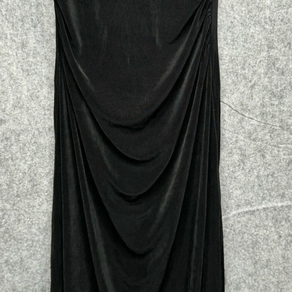 Boston Proper Sleeveless Ruched Acetate/Spandex Dress‎ in Black- Sz S - Picture 4 of 5